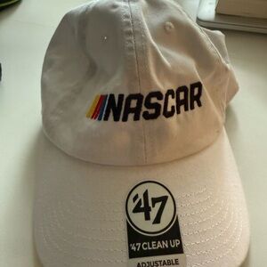 NASCAR White Cap with Colorful Logo